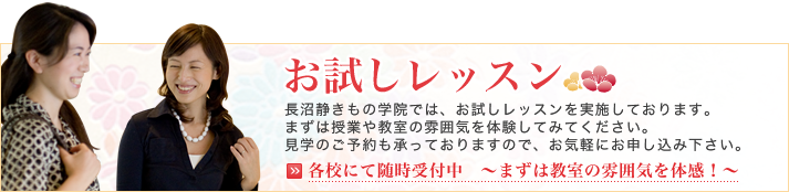 お試しレッスン