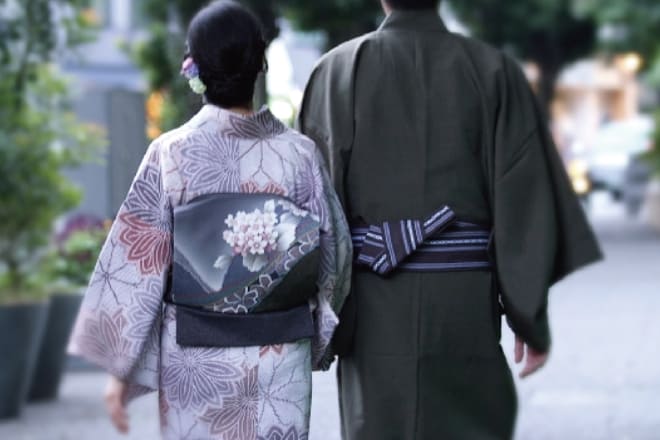 袴・紋服等 男物の着付け