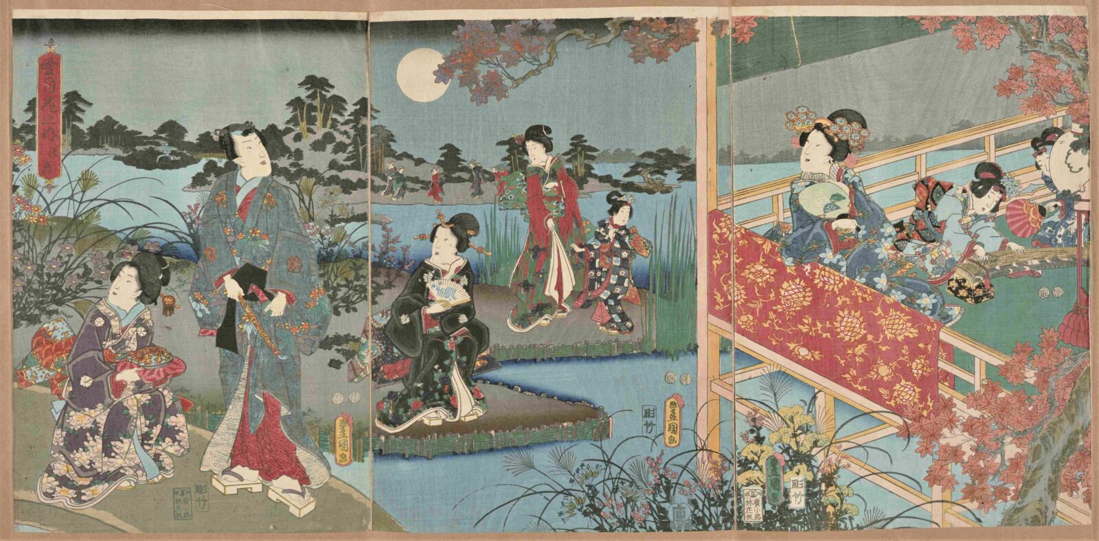 「雪月花之内」 「つき」 _歌川豊国